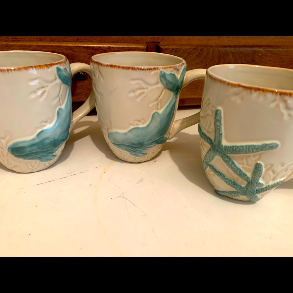 Whale & Starfish Mugs